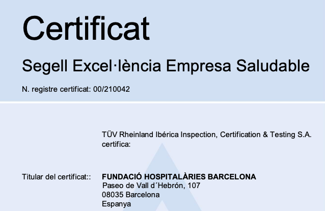 Fundacio-Hospitalaries-Barcelona-empresa-saludable-nivell-Or