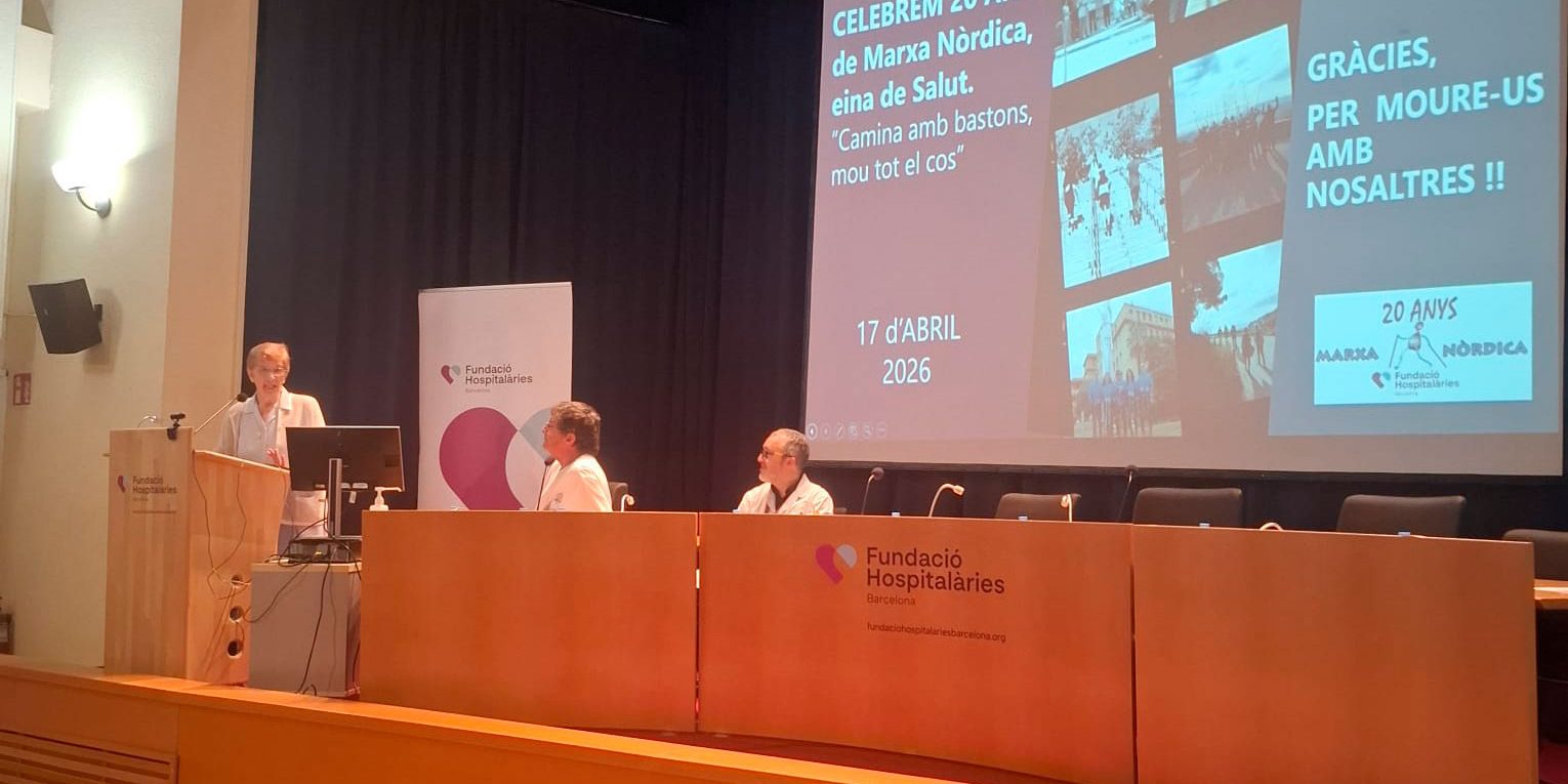 La Fundació Hospitalàries Barcelona commemora els 20 anys de la marxa nòrdica com a eina de salut