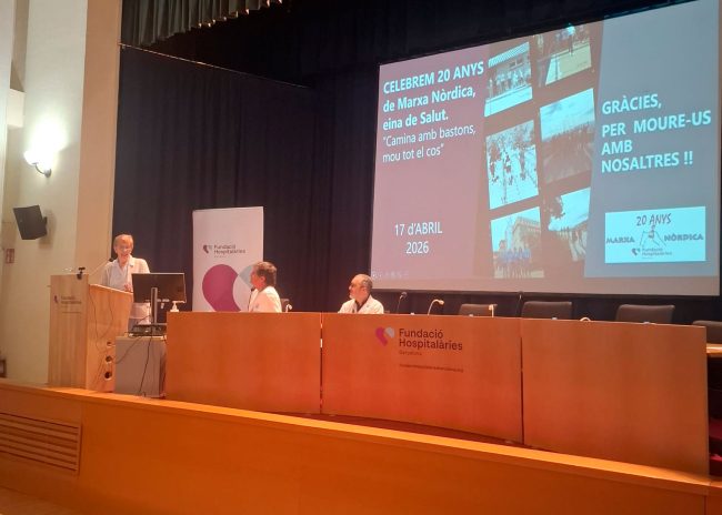La Fundació Hospitalàries Barcelona commemora els 20 anys de la marxa nòrdica com a eina de salut