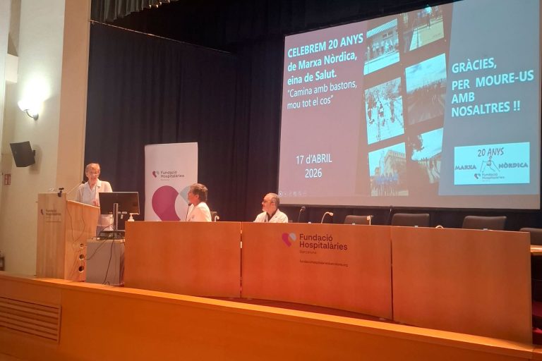 La Fundació Hospitalàries Barcelona commemora els 20 anys de la marxa nòrdica com a eina de salut