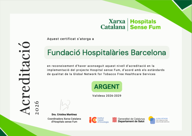 Certificat acreditacio 2026 sense fum Certificat acreditacio 2026 sense fum